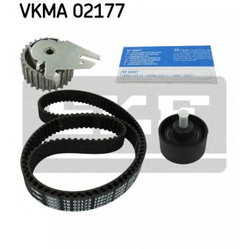 VKMA 02177 SKF Комплект (ремінь+ролики)